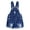 Blue-2725, variant on KIDSCOOL SPACE Big Girls Boys Denim Shots,Ripped Raw Edge Hem Soft Jeans Summer Shortalls,Blue,11-12 Years