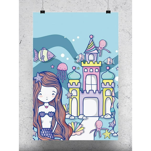 Star Mermaid  Poster -Image by Shutterstock