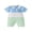 Blue, variant on BemeyourBBs Newborn Baby Boys Golf Outfits Rompers Golf Embroidered Turn Down Collar Button Short Sleeve Bodysuits Jumpsuits Infant Summer Clothes