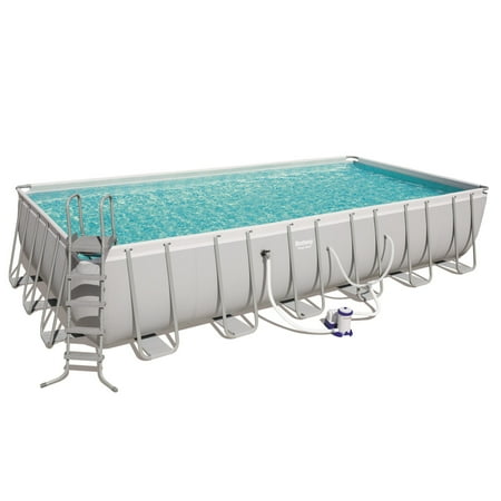 Power Steel 24' x 12' x 52" Rectangular Pool Set (Complete)