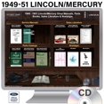 thumbnail image 2 of Detroit Iron OEM 1949-1951 Lincoln Mercury Shop Manuals, Sales Literature & Parts Books on CD, 2 of 4