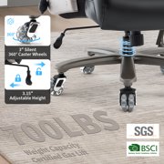 Big and Tall Office Chair 700lbs, High Back Executive Desk Chair with Adjustable 3D Arms&Lumbar Support for Back Pain, Heavy Duty Computer Chair with Strong Mental Base&Dual Rubber Wheels