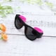 thumbnail image 5 of EeaseMX Gafas de juguete de moda creativas, gafas de fiesta, accesorios de fotos plegables, gafas para vestido de fiesta (rosa UV400), 5 of 7