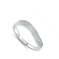 thumbnail image 4 of Wave Cluster White Cubic Zirconia Wholesale Ring .925 Sterling Silver Band Jewelry Female Size 7, 4 of 4