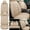 A-Beige, variant on Aotiyer 5pcs Car Seat Covers Full Set Universal Faux Leather Automotive Vehicle Cushion Cover Waterproof Protectors Interior Accessories for Most Sedans SUV Pickup Truck,Black&Coffee