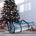 thumbnail image 4 of (4 pack) Hearth & Harbor Holiday Christmas Wrapping Paper Storage Bag Fits Up to 22 Rolls of 40", Blue, 4 of 7