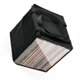 thumbnail image 1 of Inteprter OxfordCloth Estuche para discos de vinilo negro Almacenamiento elegante y funcional para LP Caja de almacenamiento para discos 12 Almacenamiento y organización del hogar, 1 of 5