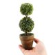 thumbnail image 2 of 4x Árboles artificiales de plástico en macetas Planta Decoración en maceta Jardín Patio Interior Exterior Patrón: dos bolas, 2 of 5