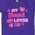 thumbnail image 4 of Inktastic Valentine's Day My Nonni Loves Me Hearts and Lips Boys or Girls Baby Bodysuit, 4 of 5
