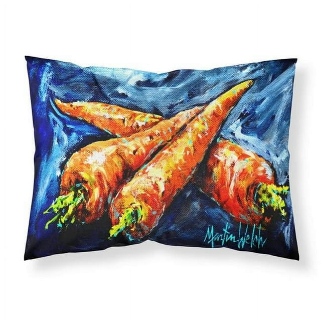 Carolines Treasures MW1230PILLOWCASE Carrots Only Three Needed Fabric Standard Pillowcase