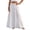 White, variant on Yungyresw Women's Casual Maxi Skirt Elastic Waist Loose Flowy Tiered Skirts Boho Style Comfortable Solid A Line Skirt For Women Beige L
