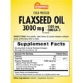 thumbnail image 2 of Flaxseed Oil 3000mg | 90 Softgels | With 1500mg Omega-3 | Cold Pressed | by Sundance, 2 of 5