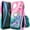 Pink Aqua, variant on NGB SUPREMACY For iPhone 17 Phone Case Screen Protector Ring Holder Wrist Strap Lanyard Shiny Sparkly Glitter iPhone 17 Case Cover