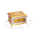 thumbnail image 3 of Boîte à Musique Classique Dorée pour Commode, Miroir de Maquillage Rotatif au Design de Fille, Tiroir Simple, Ornement Décoratif pour Idée-Cadeau, 3 of 7