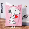 thumbnail image 3 of Nuevas mantas cálidas de franela de Snoopy para otoño e invierno, colcha con estampados de Charlie Brown para sofás, camas, sillas, adultos y niños, capa escolar para interiores, 3 of 5