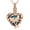A Rose Gold-Blue, variant on Butterfly Heart Urn Necklaces Cremation Jewelry for Ashes for Women Men Memorial Human Ashes Pendant