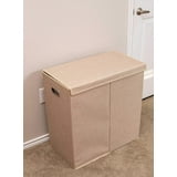 BirdRock Home Double Laundry Hamper with Lid and Removable Liner ...