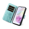 thumbnail image 2 of Allytechgroup For Samsung Galaxy A26 5G Flip PU Leather Wallet Case, Built-in Cash Slot Credit Card Pocket Shock-Absorbent Lightweight Protective Cover with Wrist Strap for Women Girls, Green, 2 of 9