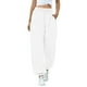 thumbnail image 3 of Pantalones de color sólido de las mujeres de la moda Bolsillo elástico de la cintura Pantalones de c Abanopi Blanco/Grande, 3 of 3