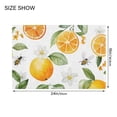 thumbnail image 4 of Yayeee Bath Rug for Bathroom Floor Non Slip Contour Fluffy Soft Absorbent Mat, 20"x24", Orange Bees, 4 of 7
