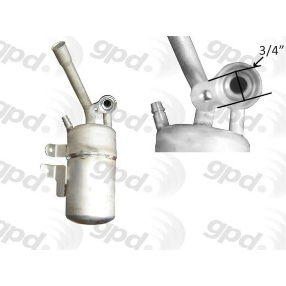 Global Parts Distributors A/C Receiver Drier Fits select: 2000-2007 FORD FOCUS