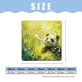 thumbnail image 2 of 10 Inch Wall Clock Battery Operated Square Clock for Office, Kitchen, Outdoor, Living Room,Panda Bear Sunflower Charming, 2 of 4