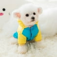 thumbnail image 4 of Winter Pet Clothes For Big Dogs Warm Small Pet Coat Jacket Waterproof Dog Hoodies Chihuahua French Bulldog Pug Clothing Yellow 6XL, 4 of 7