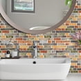 thumbnail image 2 of DEWOO Thick Kitchen Peel and Stick Tile Backsplash, Stick on Wall Tiles, 12"x12" Self Adhesive Sticky 3D Wall Marble Tiles Bathroom (10-Sheet，Multicolor), 2 of 11