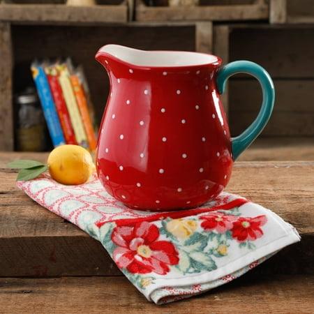- The Pioneer Woman Retro Dot 2.6-Liter Ceramic Pitcher