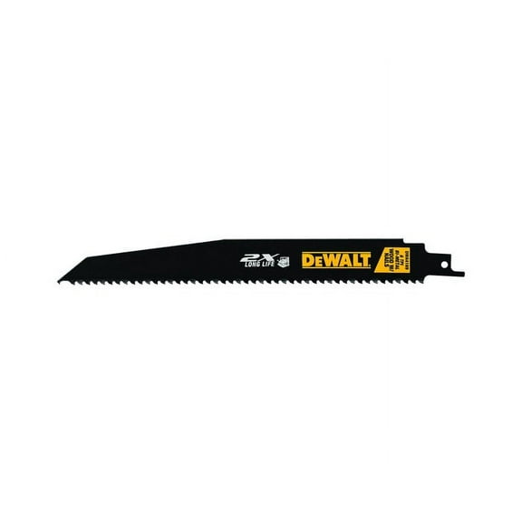 DEWALT DWA4169B25 Reciprocating Saw Blade, 1 in W, 9 in L, 6 TPI