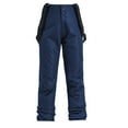 thumbnail image 1 of Xfvqtps Men and Women Snow Pants Ski Bibs Snowboarding Adjustable Straps Solid Color Warm Waterproof Insulated Winter Cotton Overalls Blue, 1 of 2
