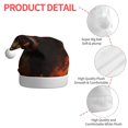 thumbnail image 4 of Balery Cool Flame Lion A Pattern Santa Hat Christmas Hat Funny Christmas Hat Christmas Knitted Beanie Hat For Men Women Adult, 4 of 6