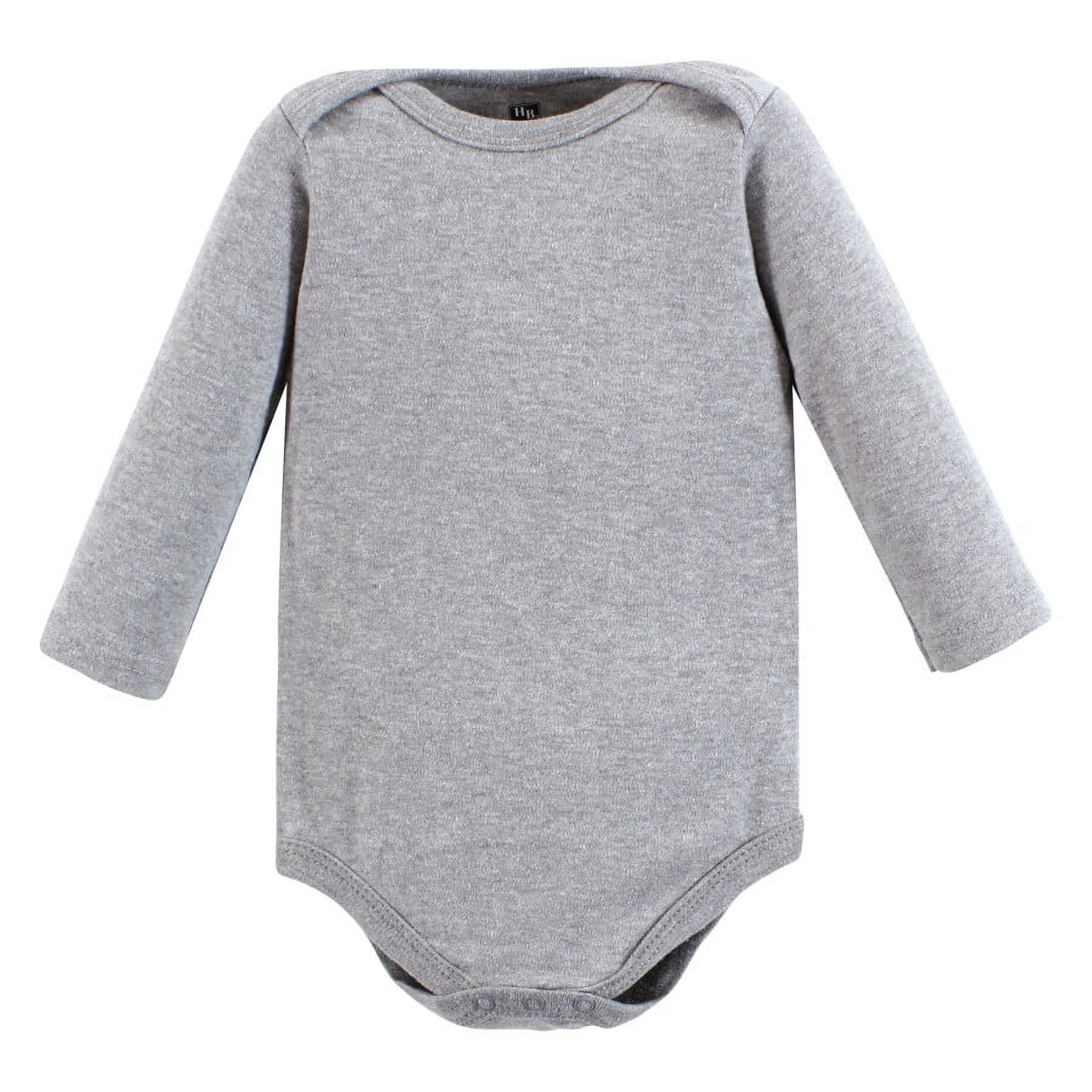 Hudson Baby Cotton Long-Sleeve Bodysuits, 7-Pack, Newborn-24 Months
