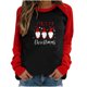 thumbnail image 1 of Camisas Navideñas Para Mujer Tops de Manga Larga Casual O-Cuello Impreso Patchwirk Blusa Moda Odeerbi ODB205270, 1 of 5