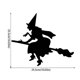 thumbnail image 4 of Toystoory Decoración de ventana de Halloween, pegatina de bruja, pegatinas voladoras de bruja, decoración DIY para el hogar, decoración de casa Kits de decoración para fiestas No.01 Toystoory HA008047-01, 4 of 6