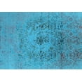 thumbnail image 1 of Ahgly Company Indoor Rectangle Oriental Light Blue Industrial Area Rugs, 2' x 5', 1 of 4