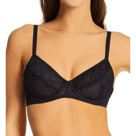 

Women s DKNY DK7592 Pure Lace Unlined Bra (Black 34D)