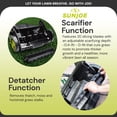 thumbnail image 5 of Sun Joe, AJ801E-RM, Walk-Behind Mowers, Electric Lawn Dethatcher Scarifier, 12 Amp, Green/ 13 Inch, 1, 1, 5 of 14