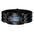 thumbnail image 3 of Dial Correa De IP Chapada En Negro Para Hombres, Mujeres, Regalos Hugo Reloj de los hombres, 3 of 3