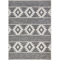 thumbnail image 2 of Well Woven Povie Grey Southwestern Flatweave Diamond Medallion Pattern Area Rug, 2 of 6