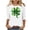 #139-White, variant on Xuyuer St. Patrick's Day Womens 3/4 Sleeve Crew Neck Spring T-Shirts Merry and Bright Casual Pullover Graphic Tee Tops Cute Tunic Tops Basic Tees Blouses Business Work Tee Top