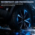 thumbnail image 4 of Uxcell 20pcs Car Wheel Reflective Decorative Strip Night Safety Warning Stickers (Bright Blue)- Warning & Decoration, for Generally Cars Trucks Motors Bicycles, Self Adhesive, 4 of 7