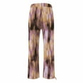 thumbnail image 5 of Women's Casual Pants Women'S Boho Wide Leg Palazzo Pants Womens Cotton Casual Loose Pants Comfy Work Pants With Long Casual Wide Leg,Purple Women's Casual Pants XL, 5 of 5