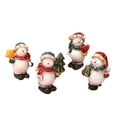 thumbnail image 2 of ​4 Piece LED Santa Snowman Tabletop Set - 3 Inch PVC Christmas Decor with Light Up Figures​​ Multicolor, 2 of 6
