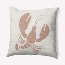 Simply Daisy 18" x 18" Lobster Nautical Indoor/Outdoor Throw Pillow