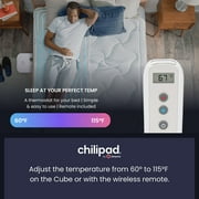 Chilipad Cube Bed Cooling System - Cooling & Heating Mattress Topper, ME Half Cal King Bedsize