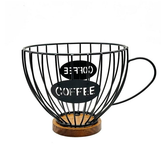 AOOOWER Metal Coffee Organiser Practical Coffee Pods Dispenser Large Capacity Espressos Pods Storage Basket Holder