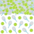 thumbnail image 2 of 200 Pieces Tennis Confetti for Boys - Tennis Racket Ball Paper Scatters, Gray Green Dessert Table Decorations, Sport Theme Birthday Party Table Supplies, 2 of 8