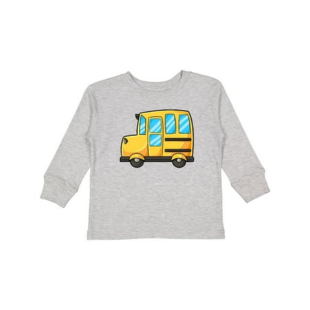 

Inktastic Cute School Bus Gift Toddler Boy or Toddler Girl Long Sleeve T-Shirt