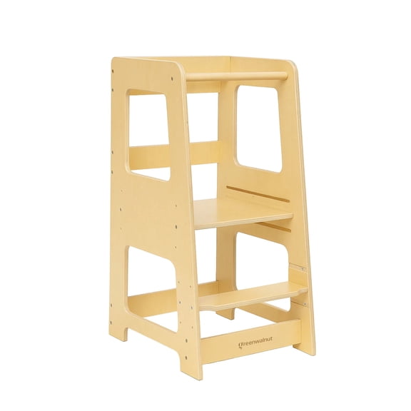 Greenwalnut Wooden Helping Tower | Educational Tower | Climbing Tower | Extra Wide Standing Tower